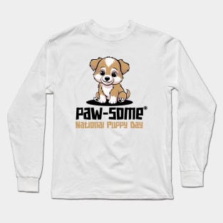 National Puppy Day – March Long Sleeve T-Shirt